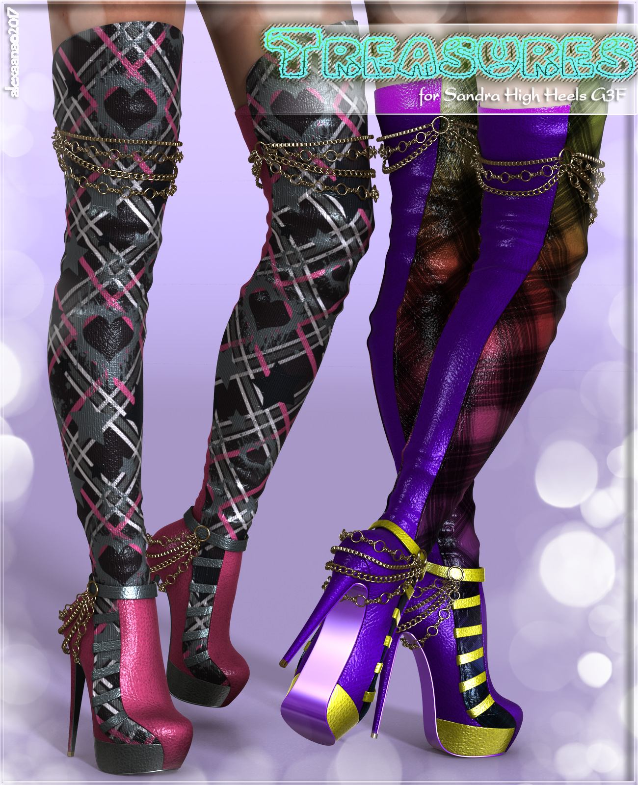 Treasures Sandra High boots G3F by N/A