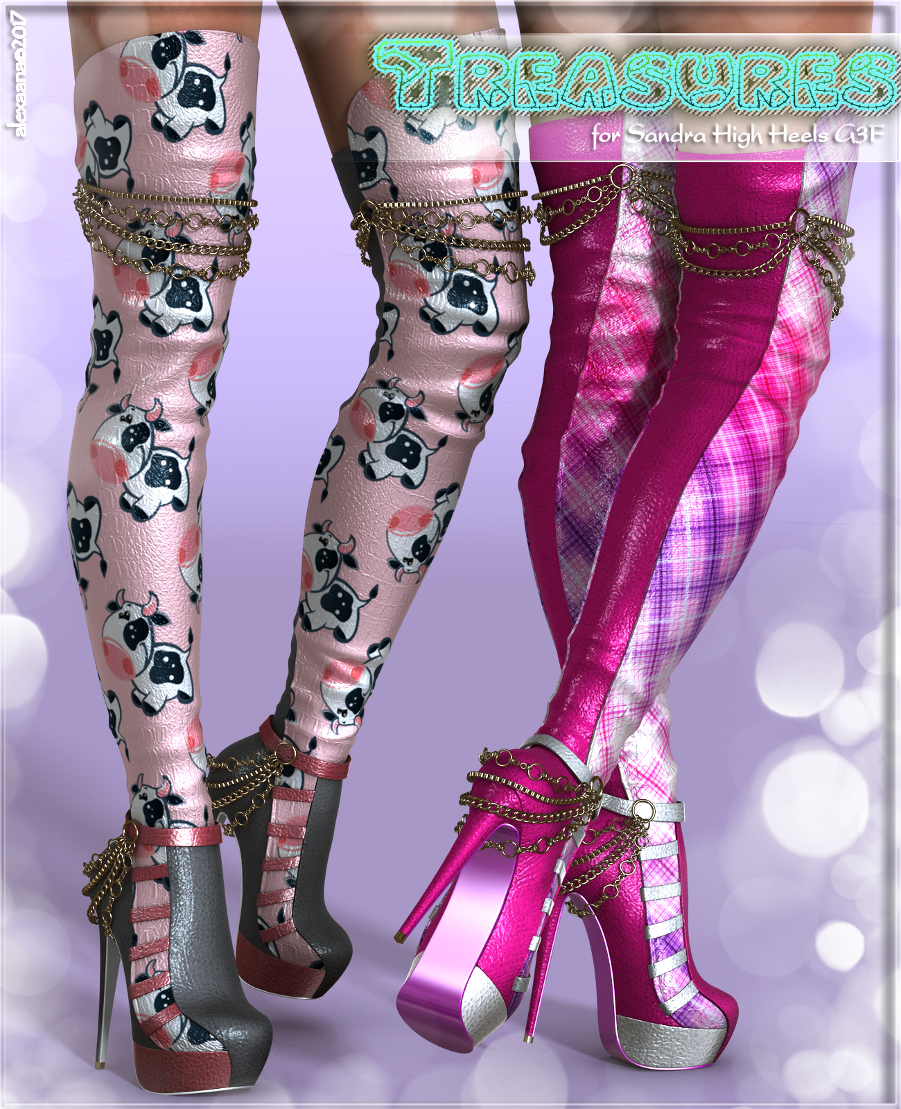 Treasures Sandra High boots G3F by N/A
