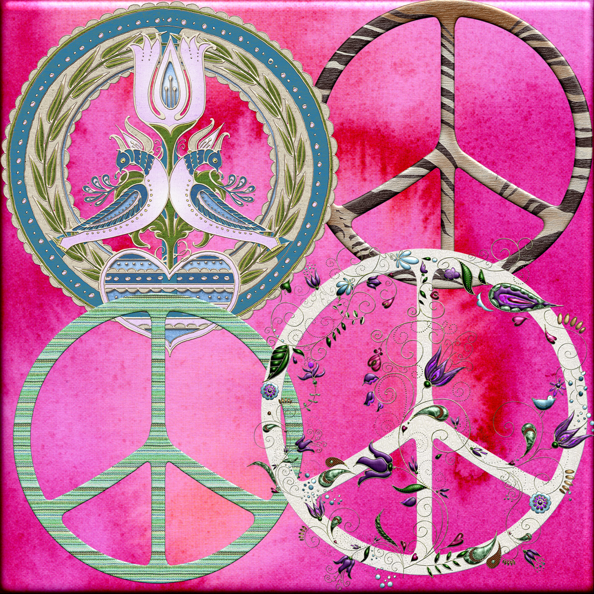 Harvest Moons Peace Signs by N/A