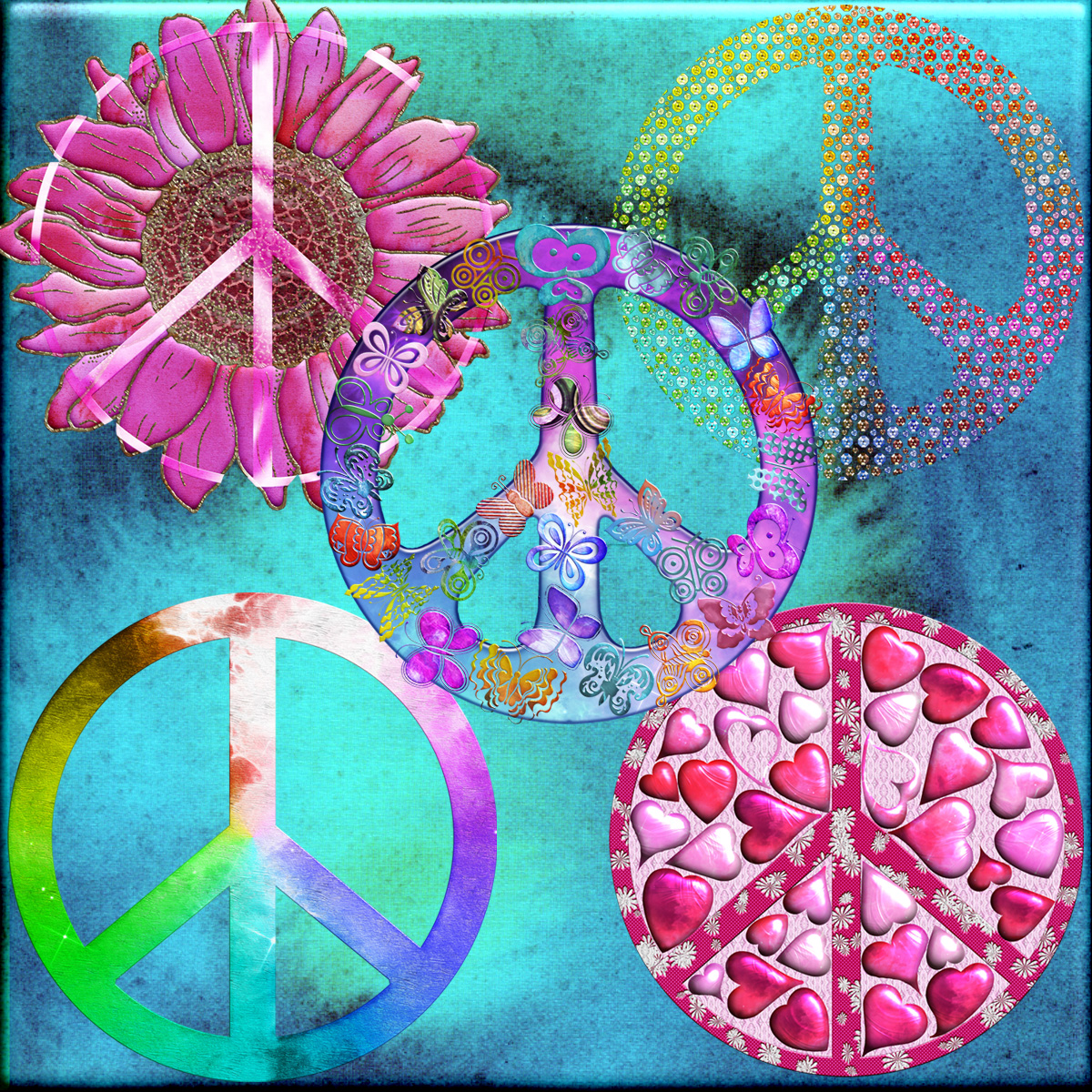 Harvest Moons Peace Signs by N/A