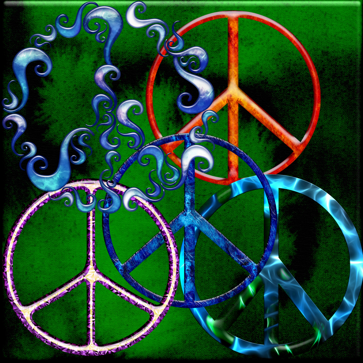 Harvest Moons Peace Signs by N/A