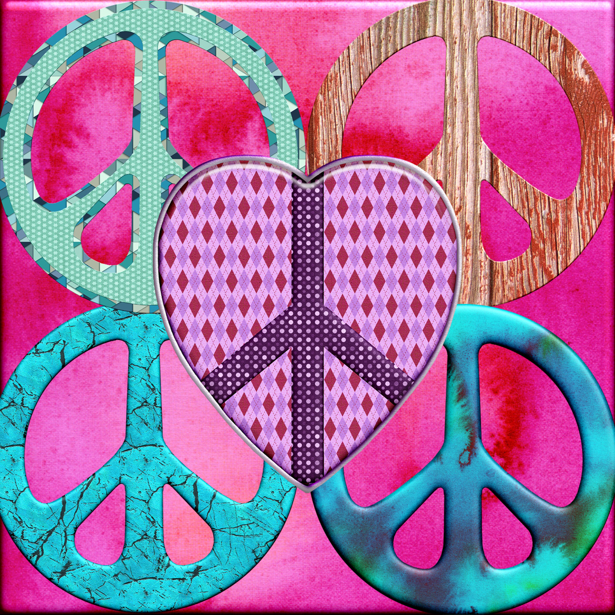 Harvest Moons Peace Signs by N/A