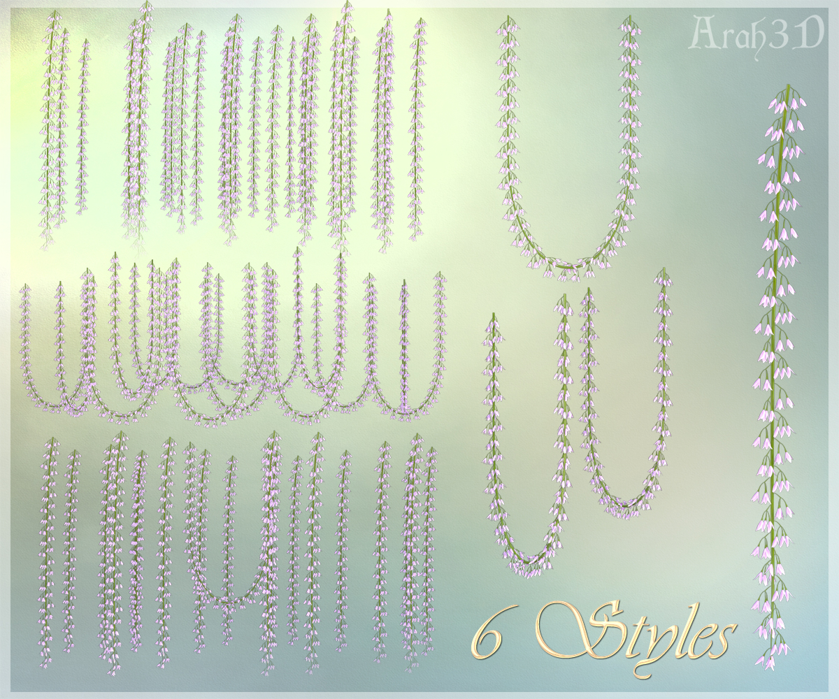 Arah3D Flower Vines for Daz Iray by N/A