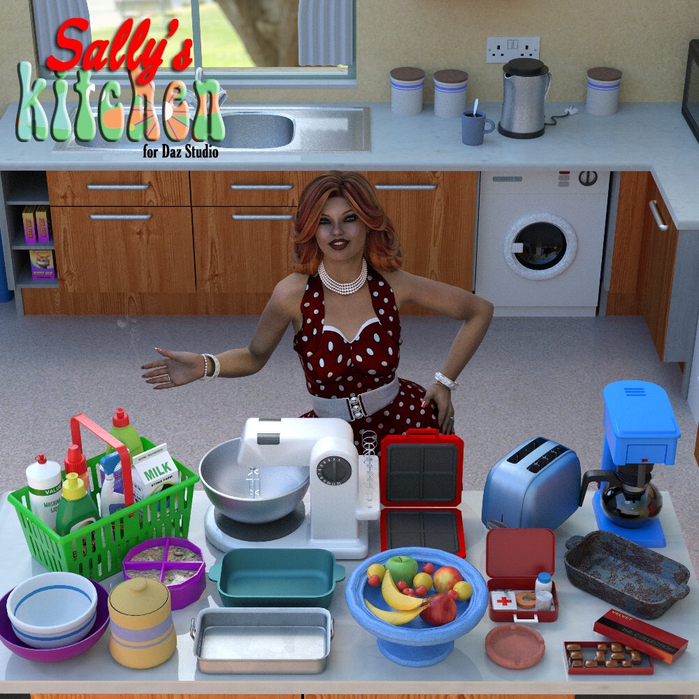 Sally`s Kitchen for DAZ Studio by N/A