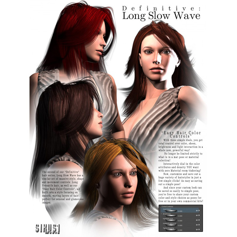 Definitive Hair: Long Slow Wave for V4 by N/A