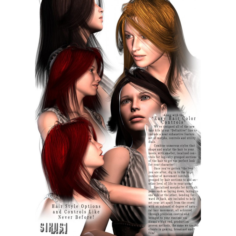 Definitive Hair: Long Slow Wave for V4 by N/A