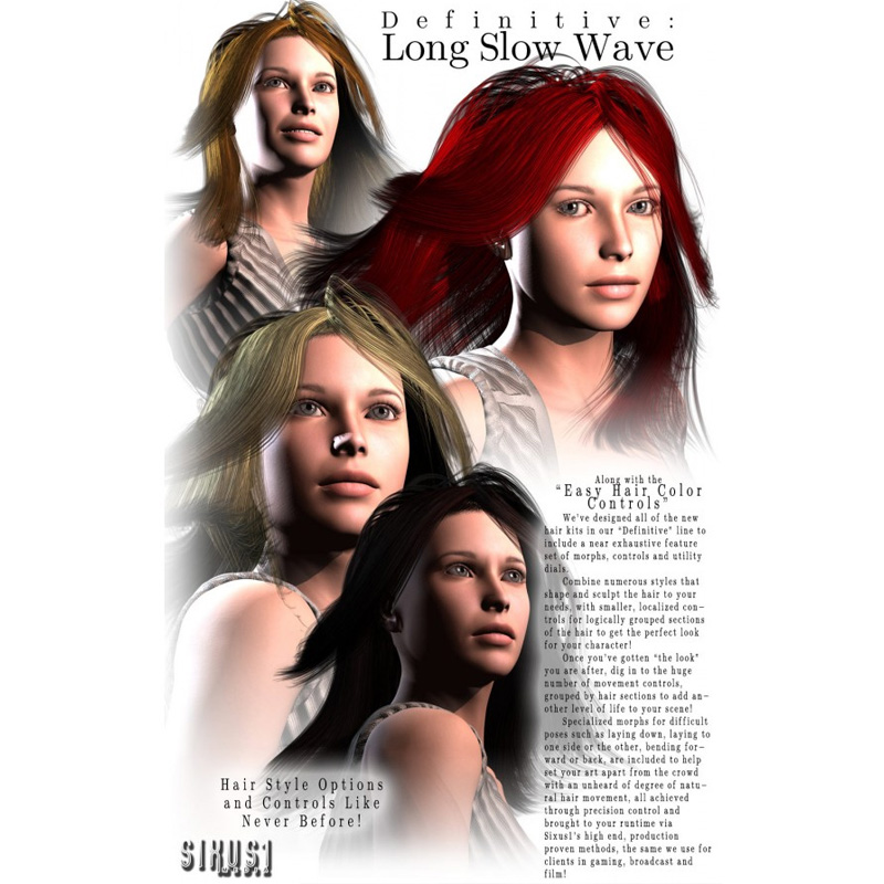 Definitive Hair: Long Slow Wave for V4 by N/A