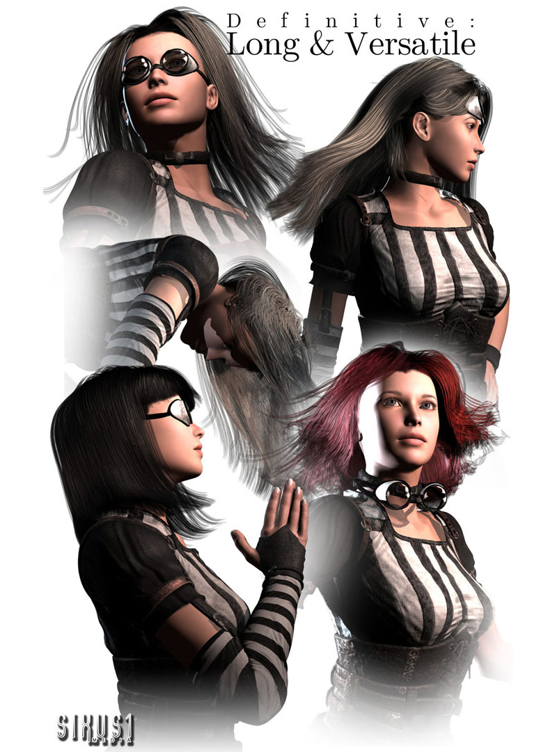 Definitive Hair: Long & Versatile for V4 by N/A
