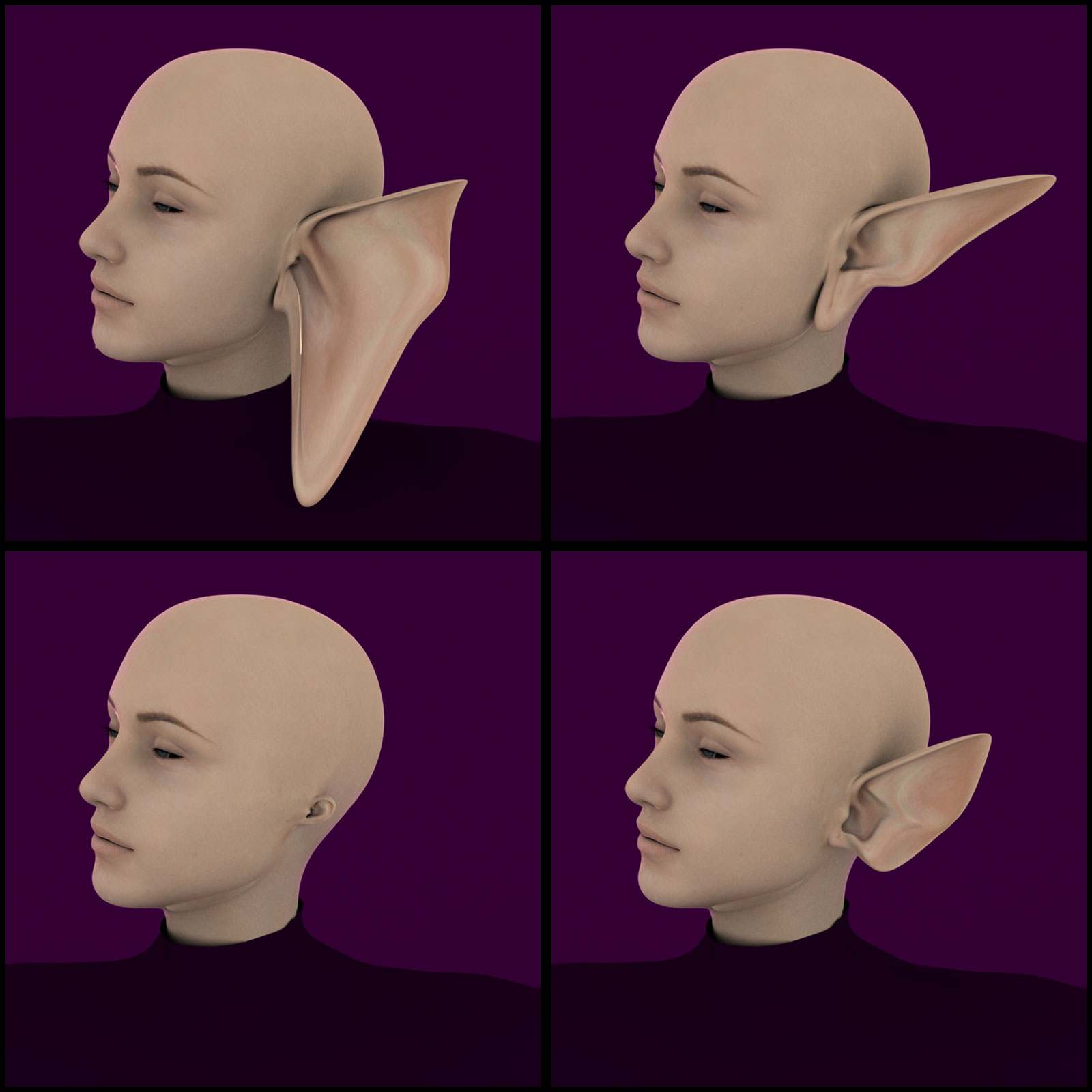 Ears Morphs for G3F by N/A