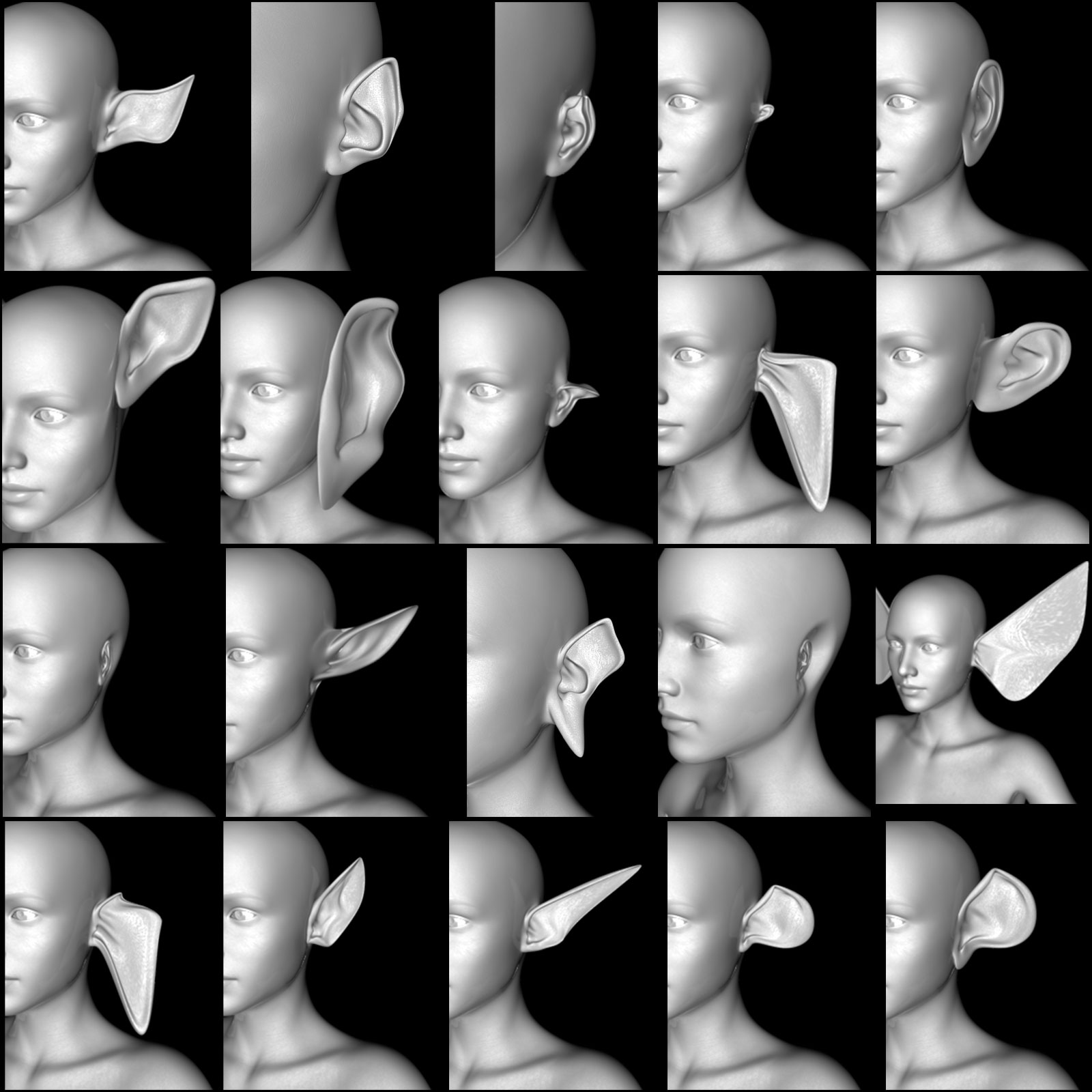 Ears Morphs for G3F by N/A