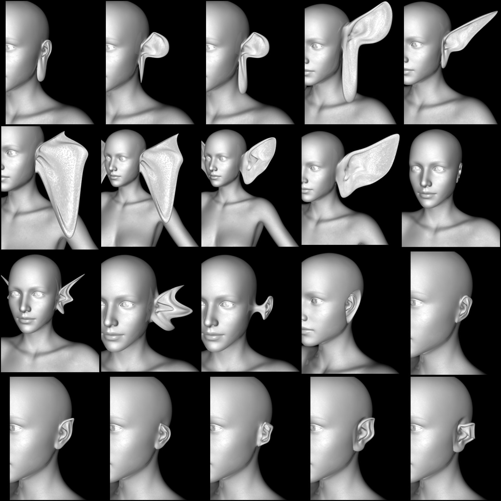 Ears Morphs for G3F by N/A