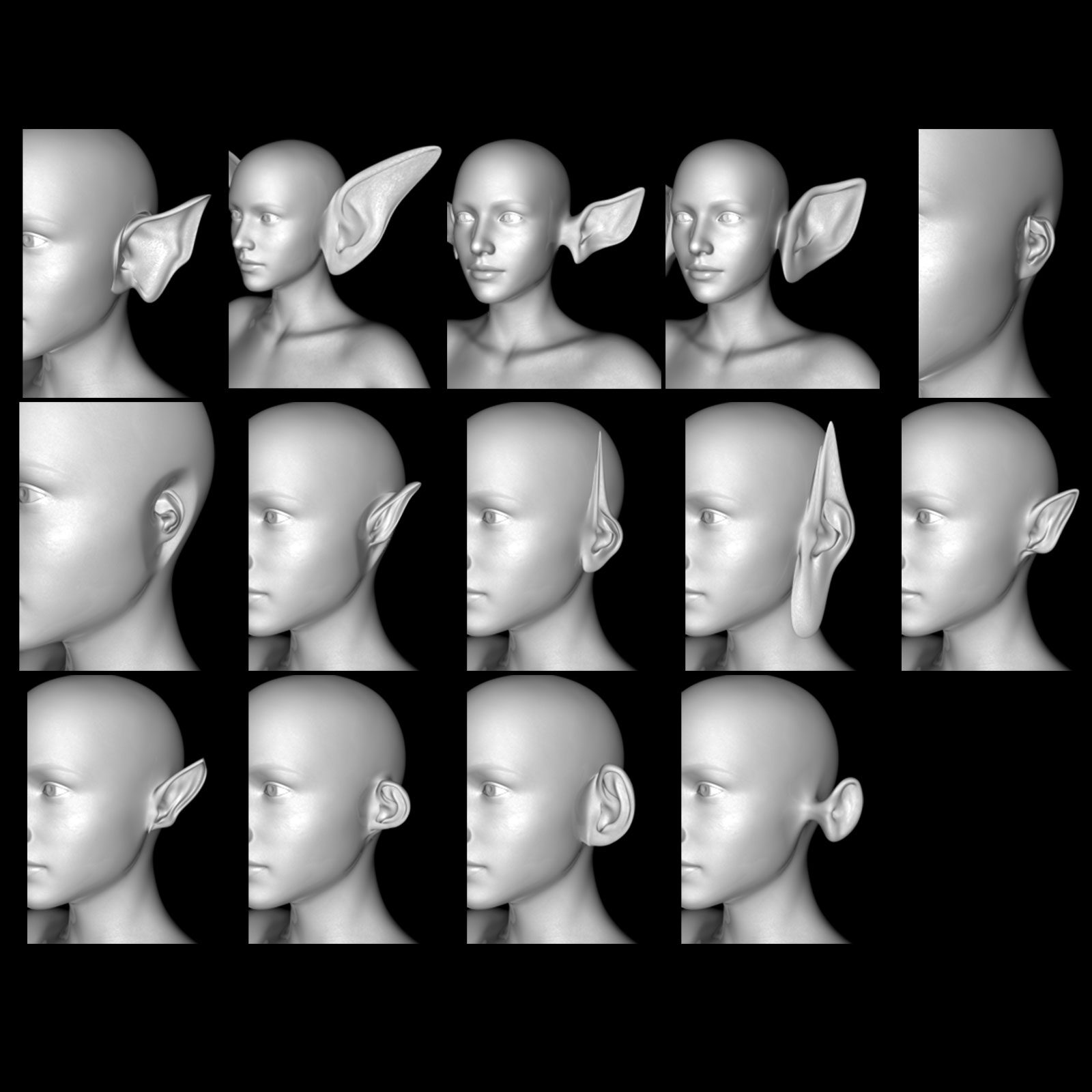Ears Morphs for G3F by N/A