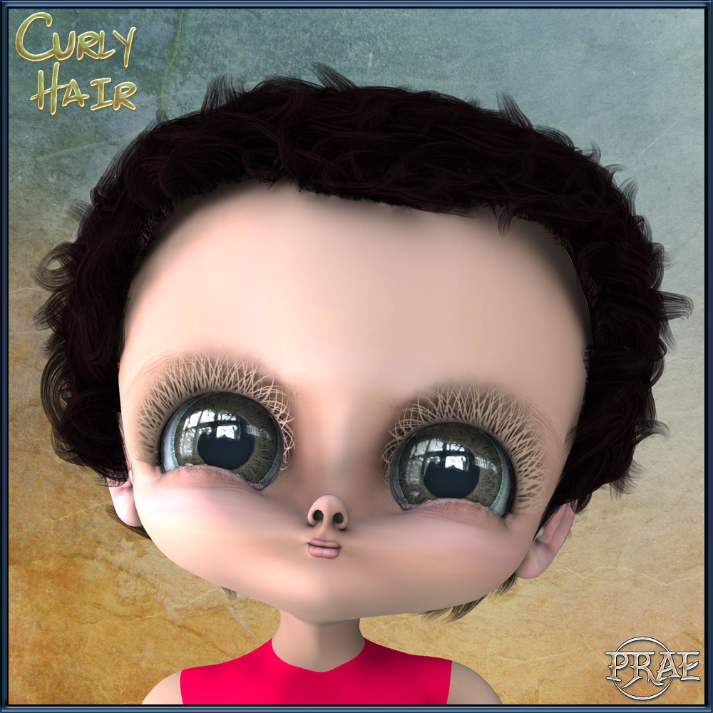 Prae-Curly hair For Raffael by N/A