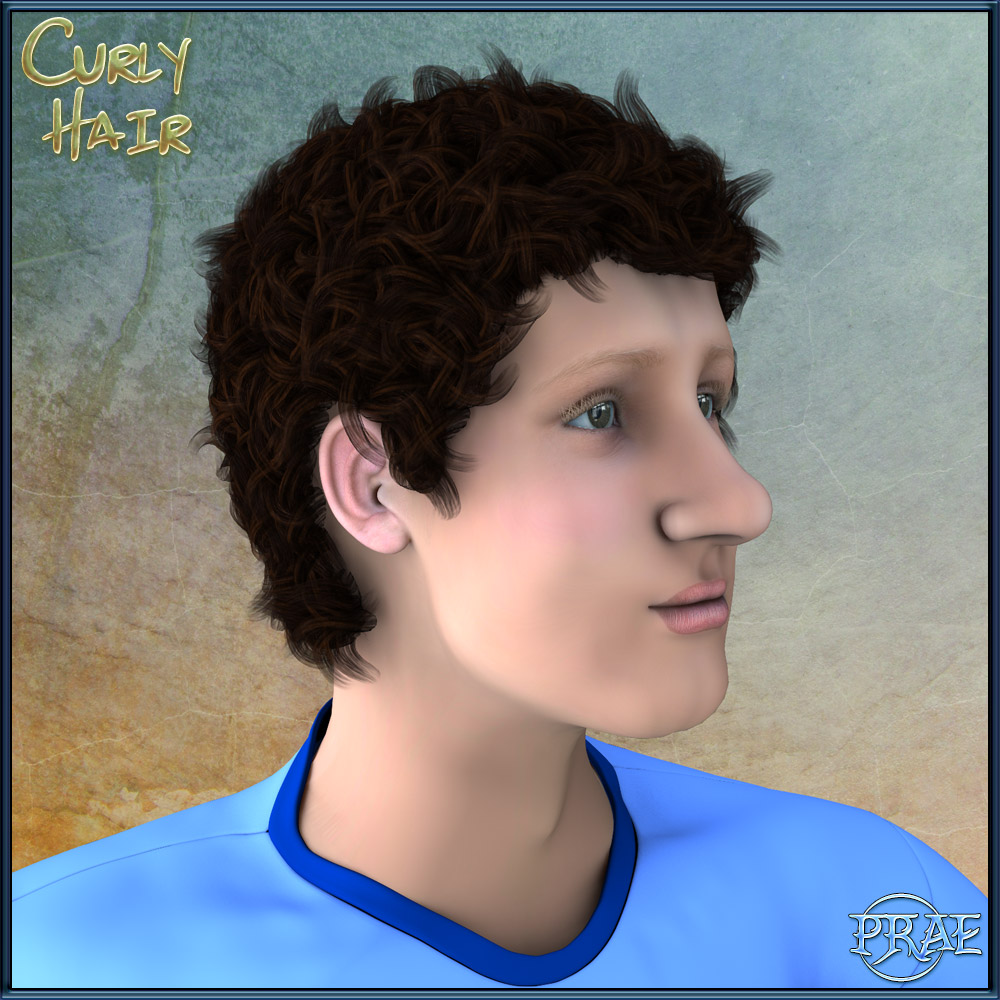 Prae-Curly hair For Raffael by N/A