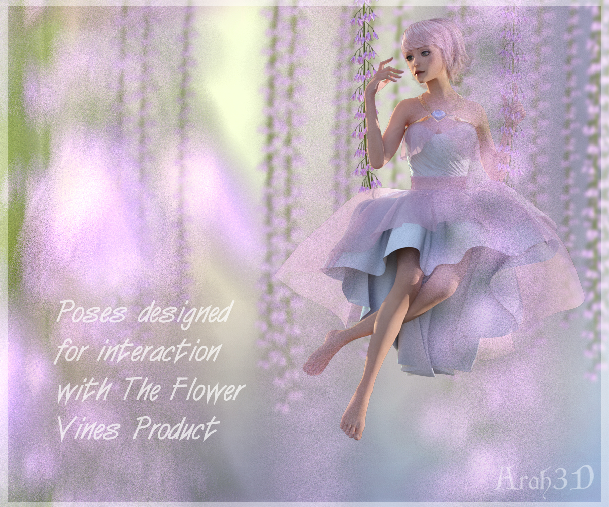 Arah3D Flower Vine Poses for Gen3 Female by N/A