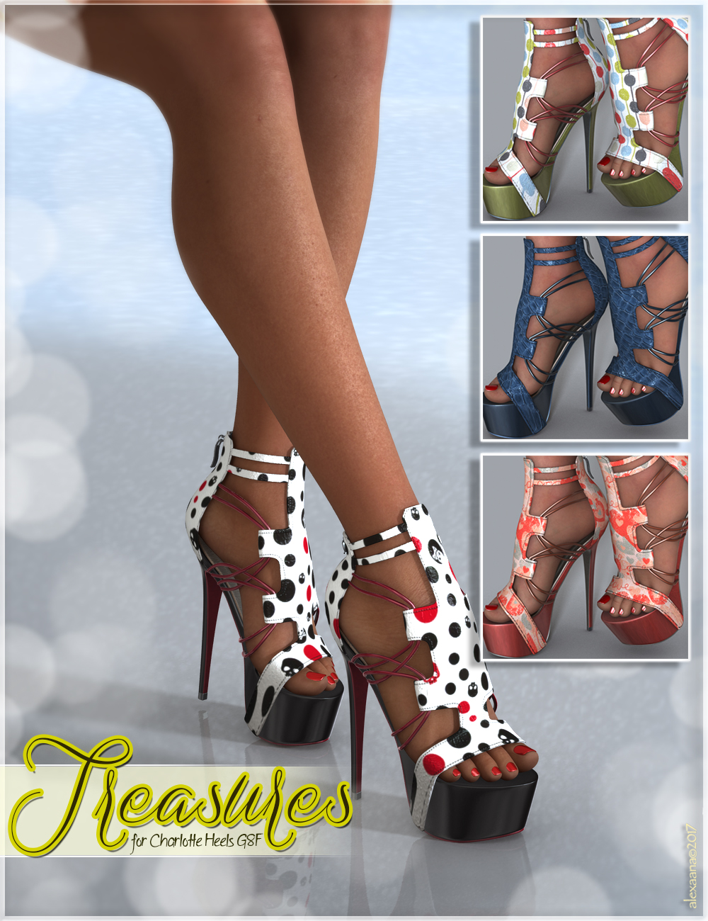 Treasures Charlotte Heels G3f G8F by N/A