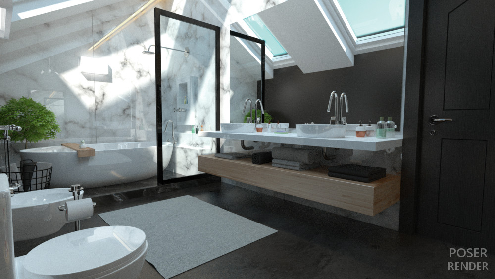 Compact Bathroom by N/A