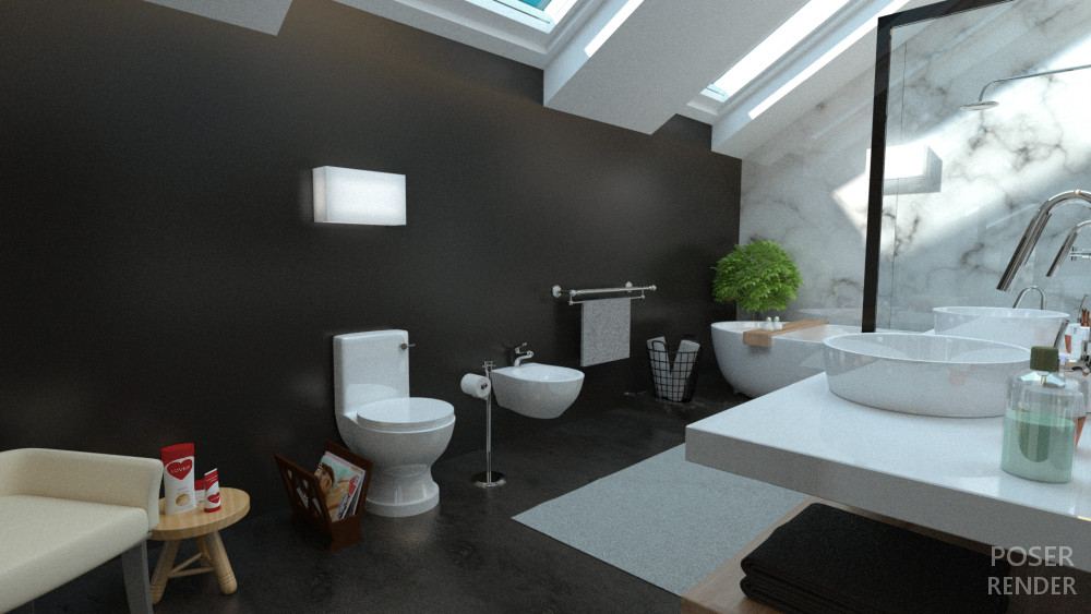 Compact Bathroom by N/A