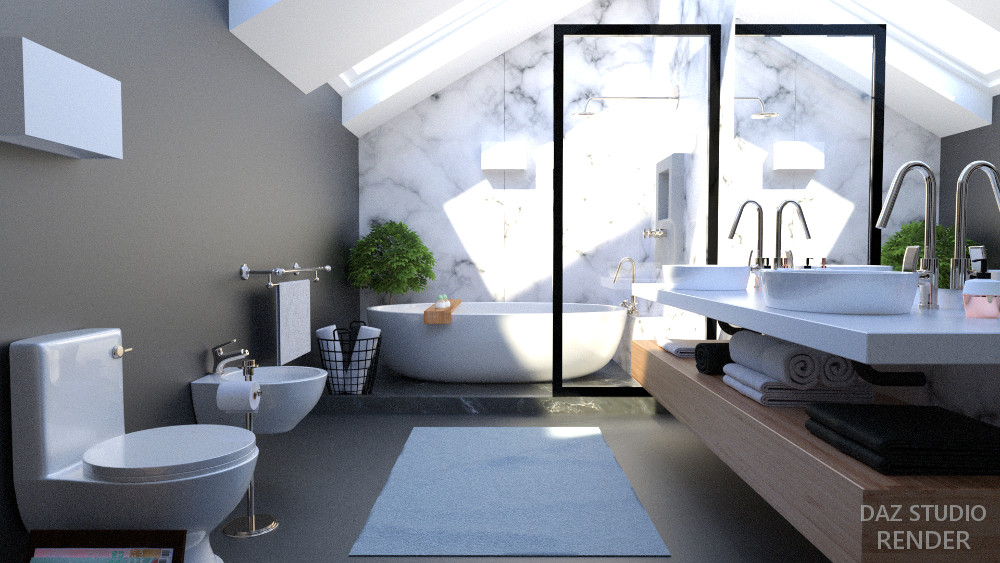 Compact Bathroom by N/A