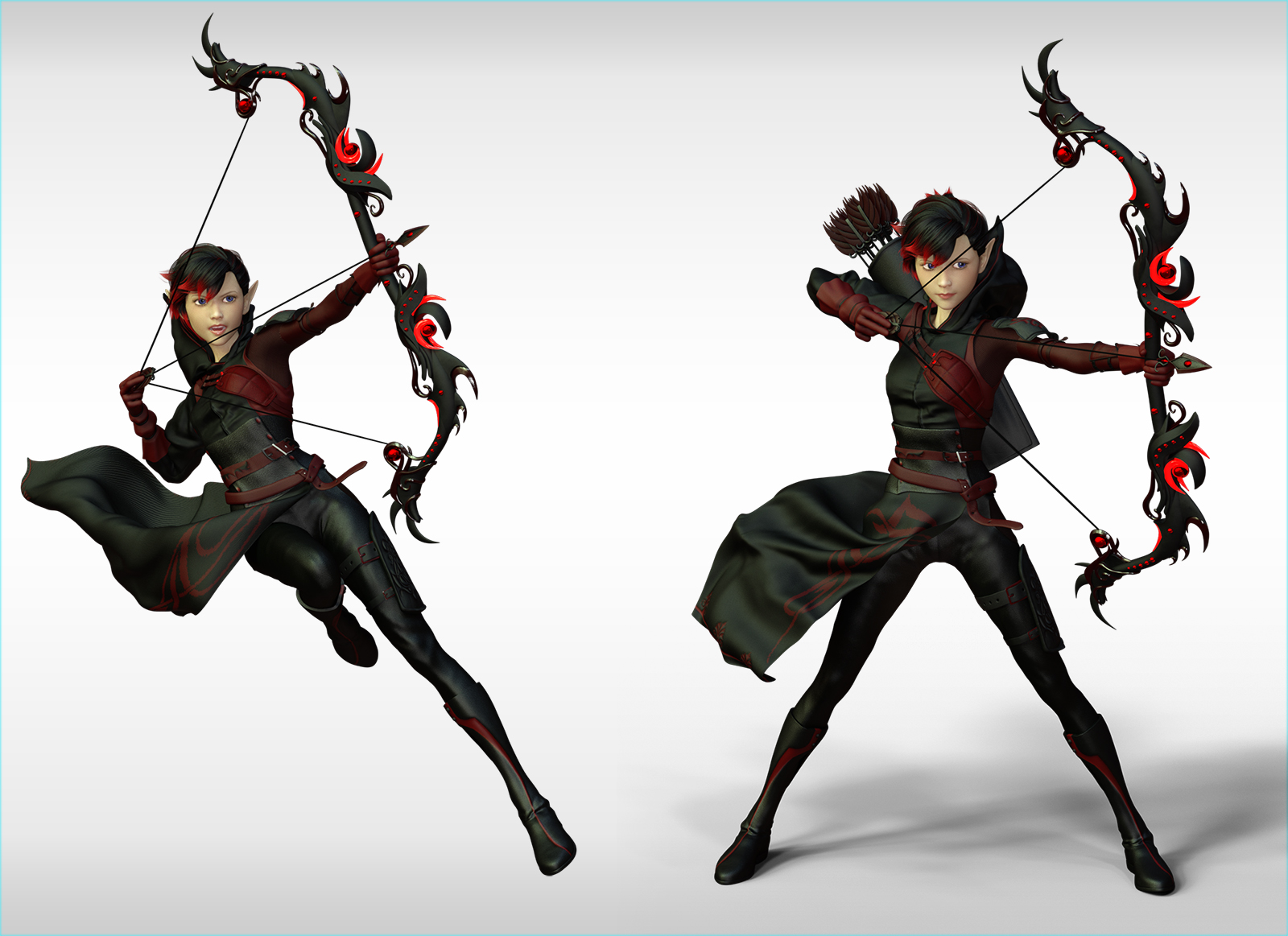Natsume Archer Outfit for G3F by N/A