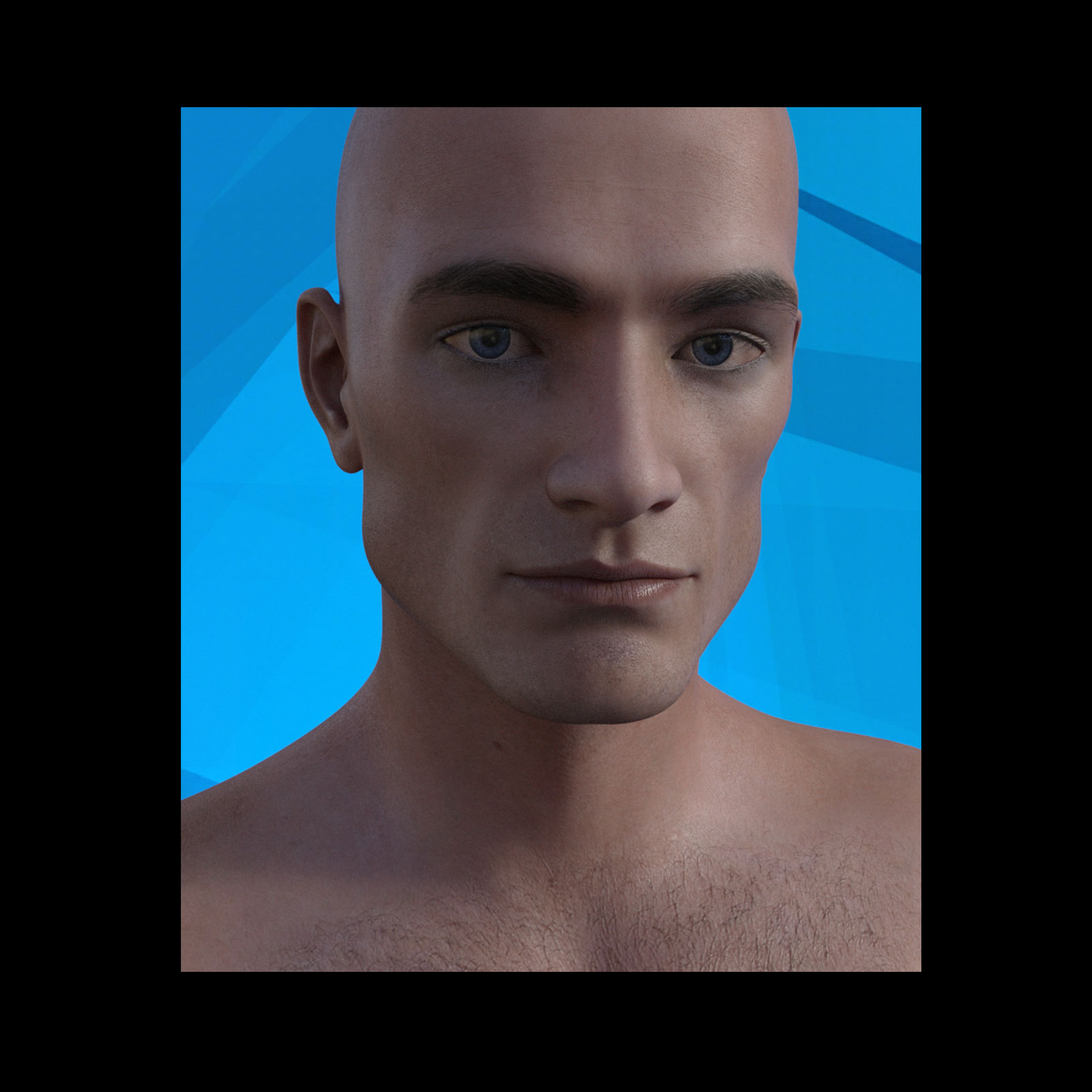 Caucasian Male Face Morphs for Genesis 8 Male by N/A