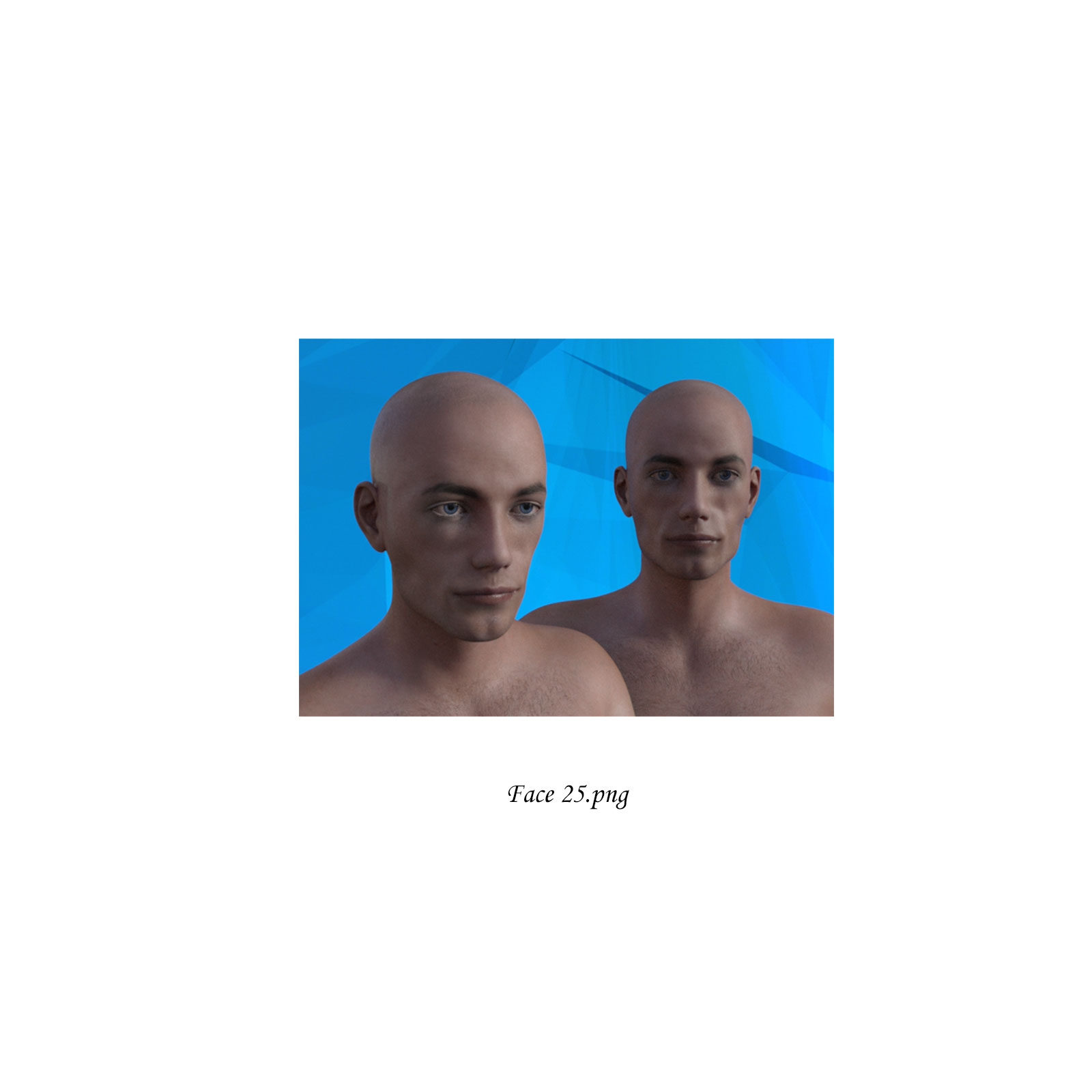 Caucasian Male Face Morphs for Genesis 8 Male by N/A