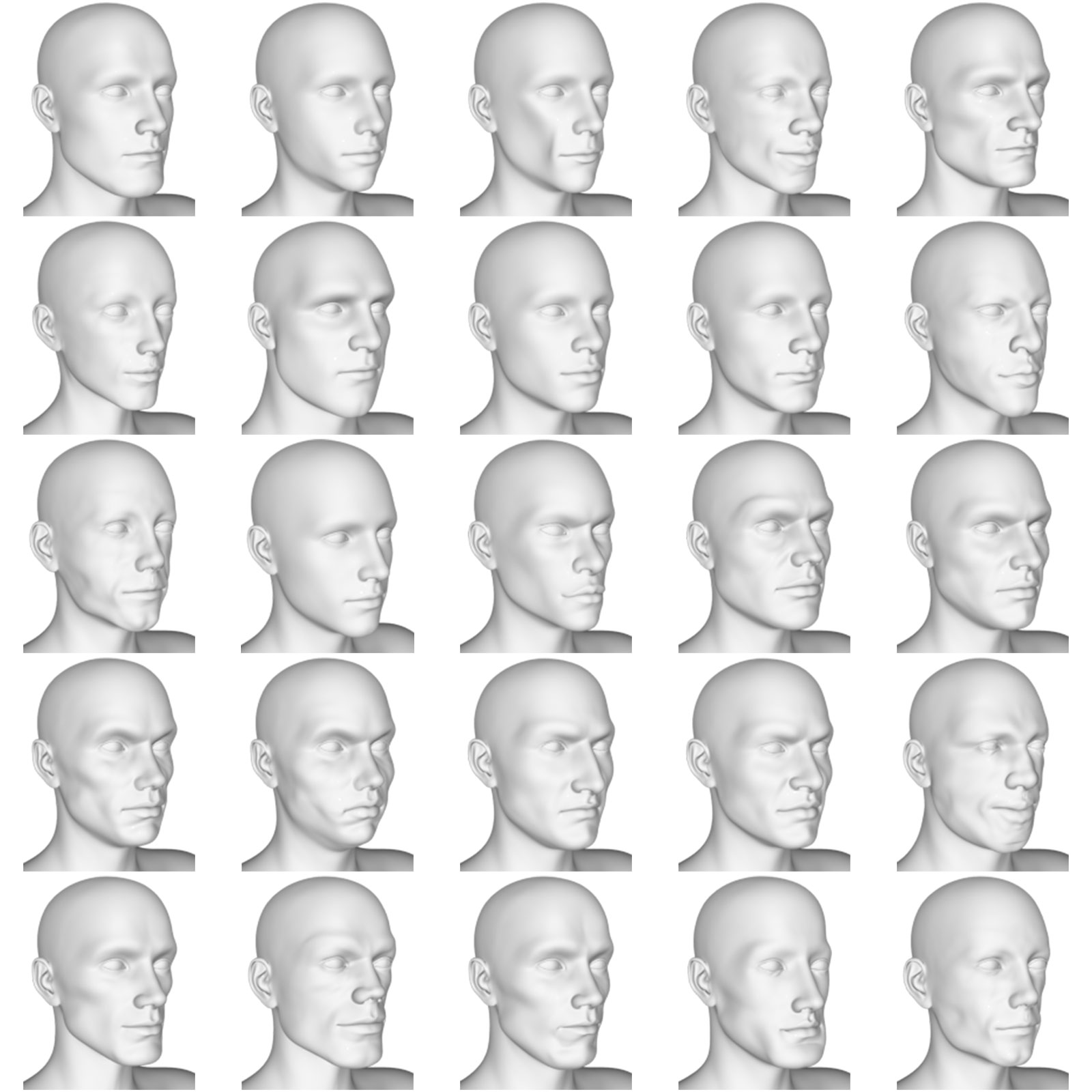 Caucasian Male Face Morphs for Genesis 8 Male by N/A