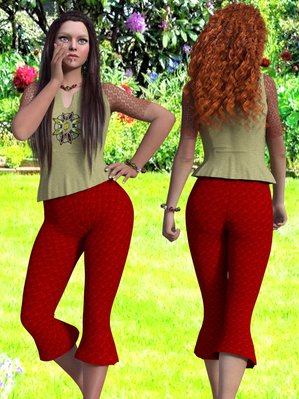 Capri Clothing Set for G3F/V7 by N/A
