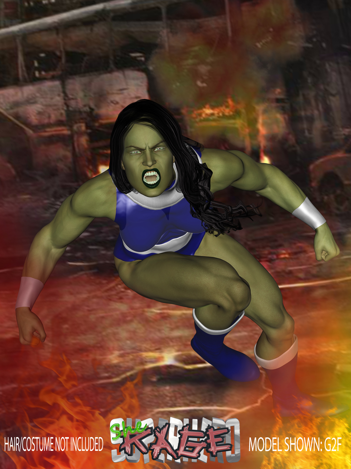 SuperHero She-Rage for G2F Volume 2 by N/A