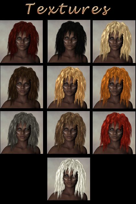 Prae-Abizu Hair For V4 Poser by N/A