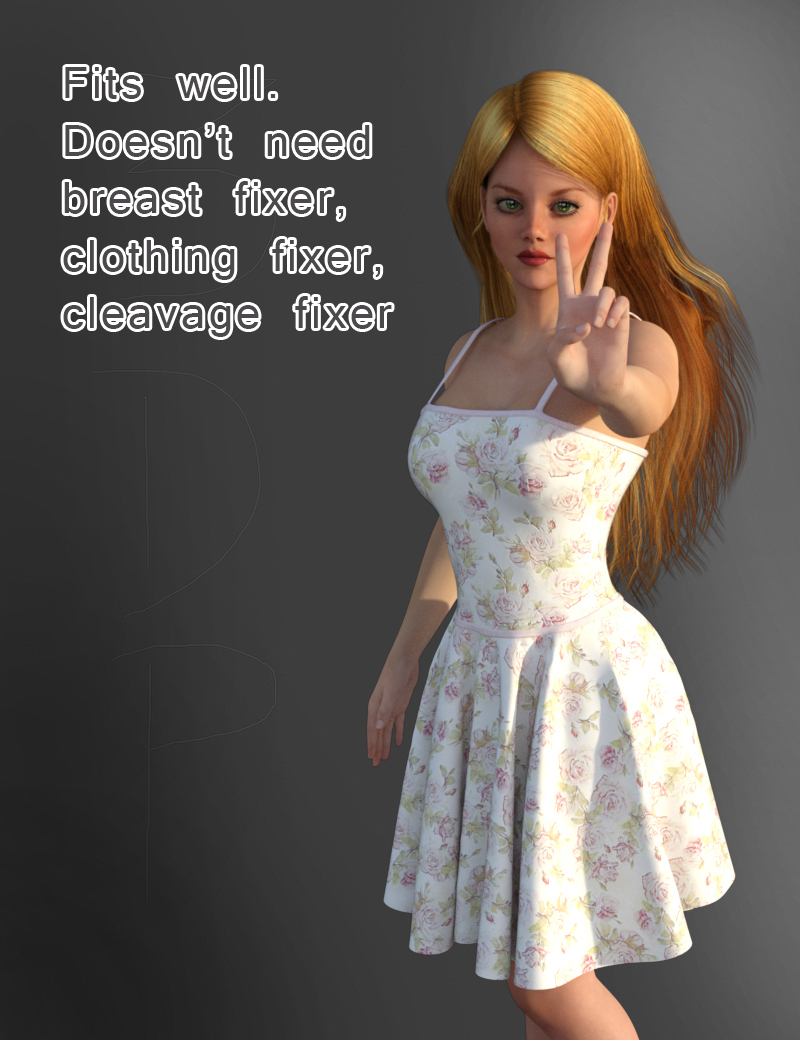 Dynamic Floral Dress by N/A
