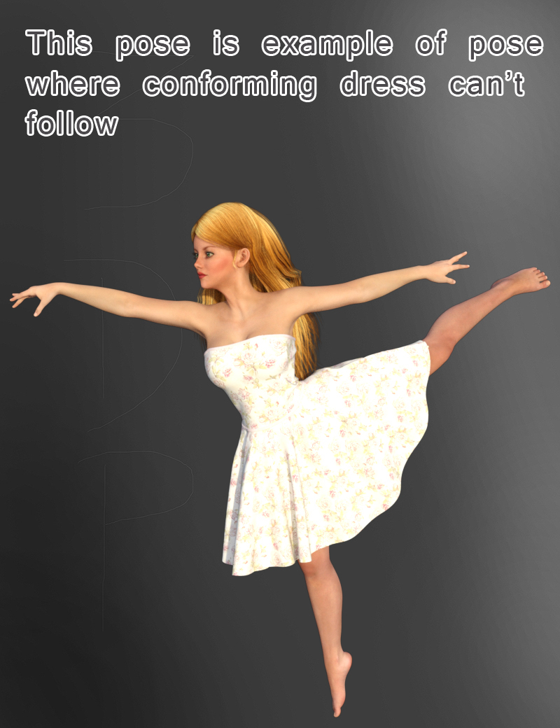 Dynamic Floral Dress by N/A