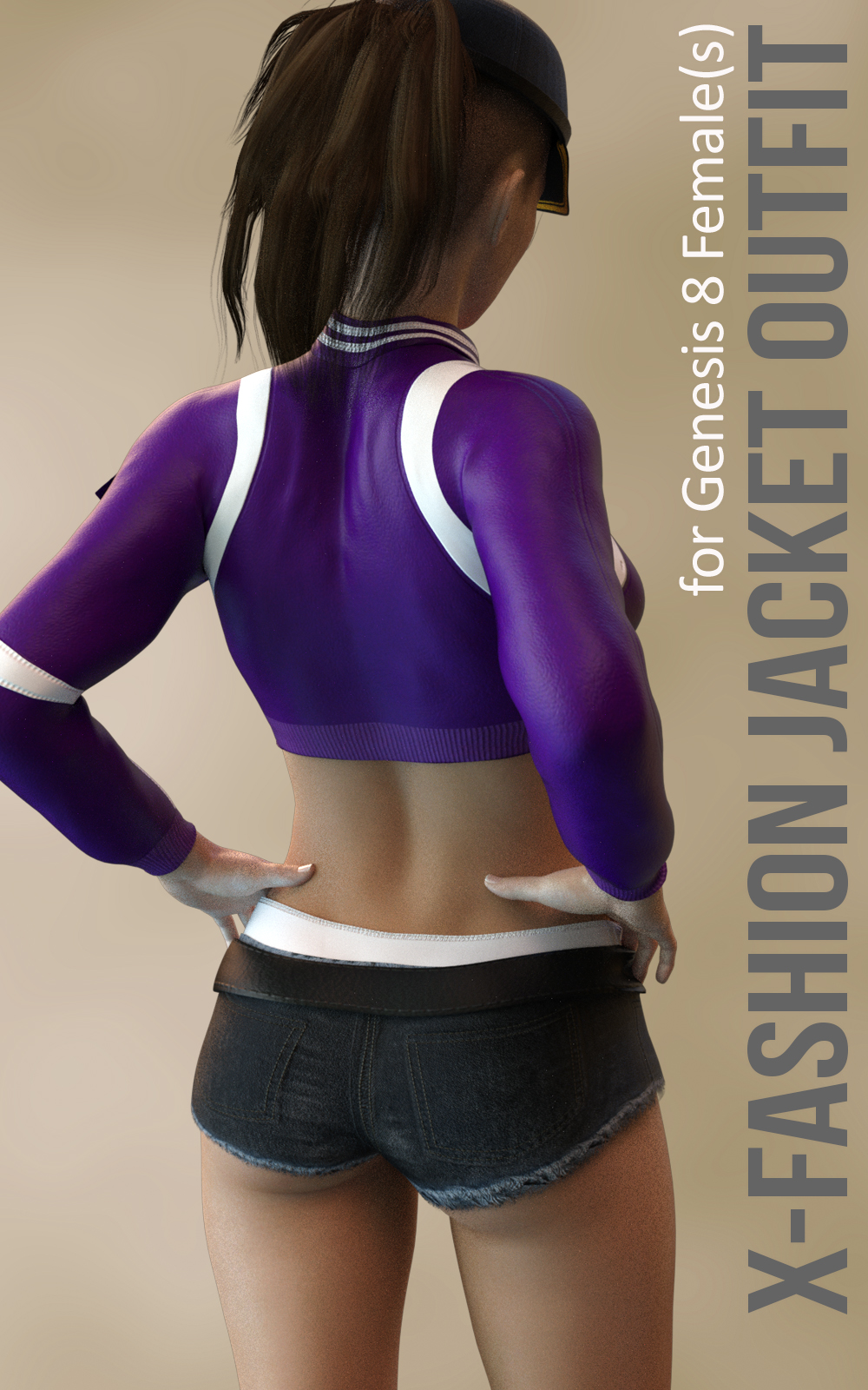 X-The Fashion Jacket Outfit for Genesis 8 Females by N/A