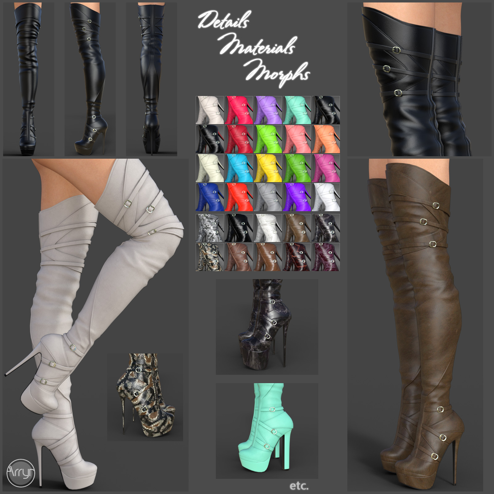 Mary High Boots for Genesis 8 Females by N/A