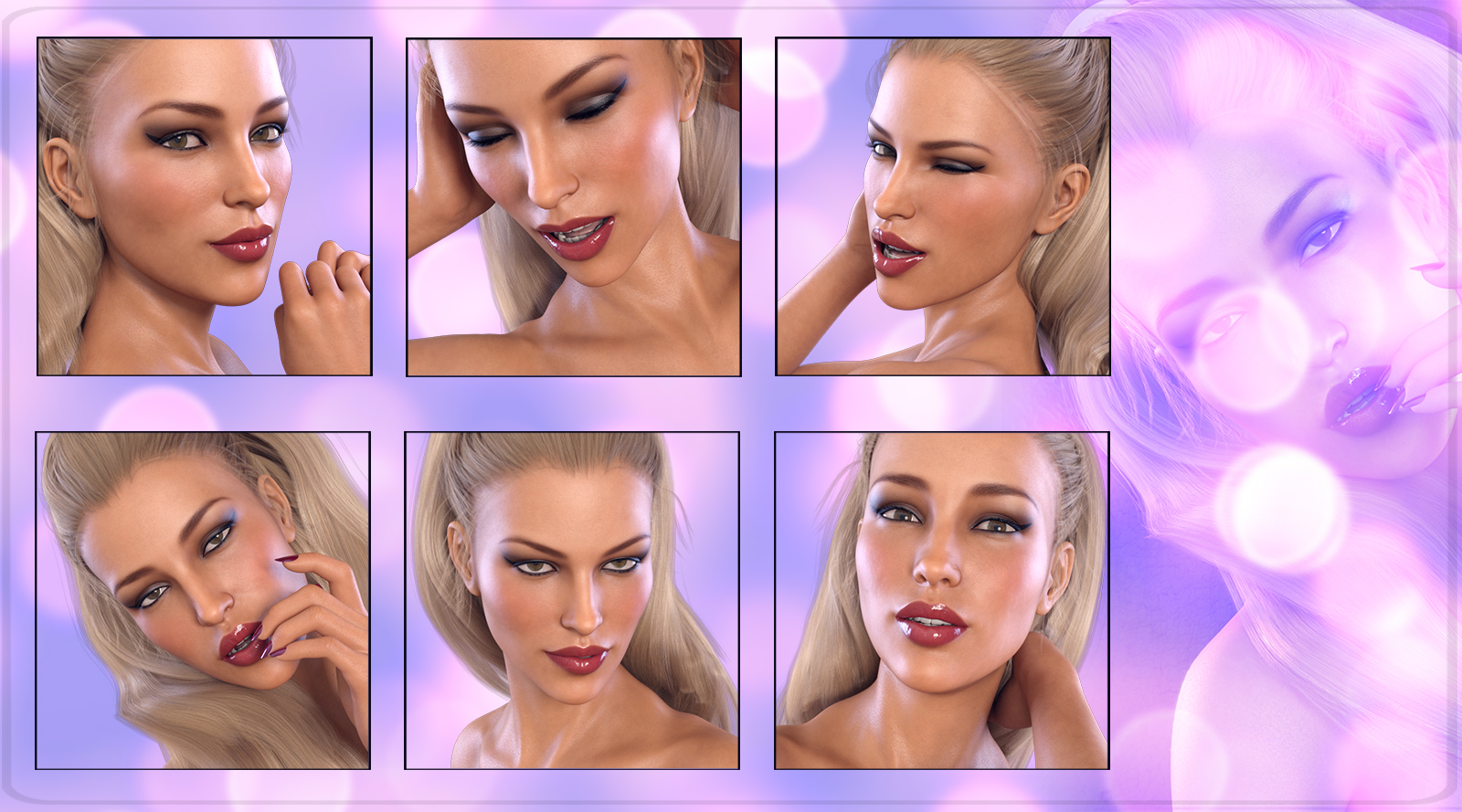 Z Sensual Moments - Morph Dial and One-Click Expressions for Victoria 8 by N/A