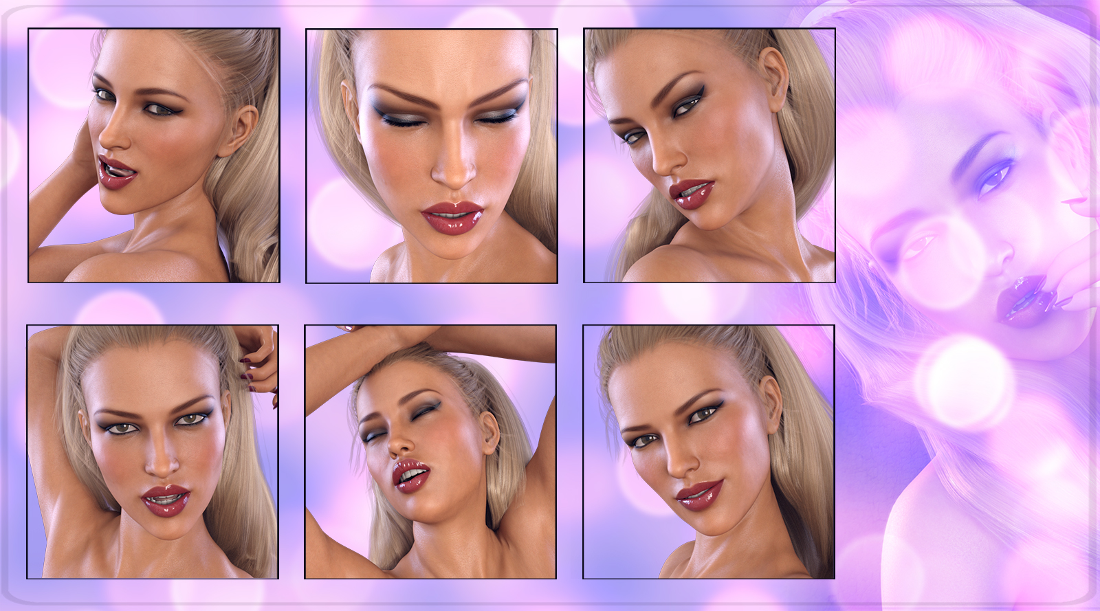 Z Sensual Moments - Morph Dial and One-Click Expressions for Victoria 8 by N/A