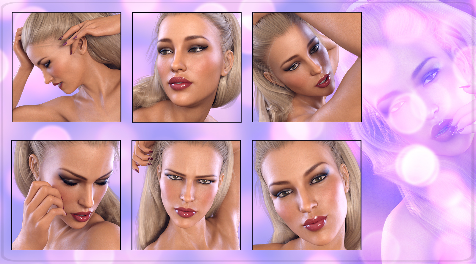 Z Sensual Moments - Morph Dial and One-Click Expressions for Victoria 8 by N/A