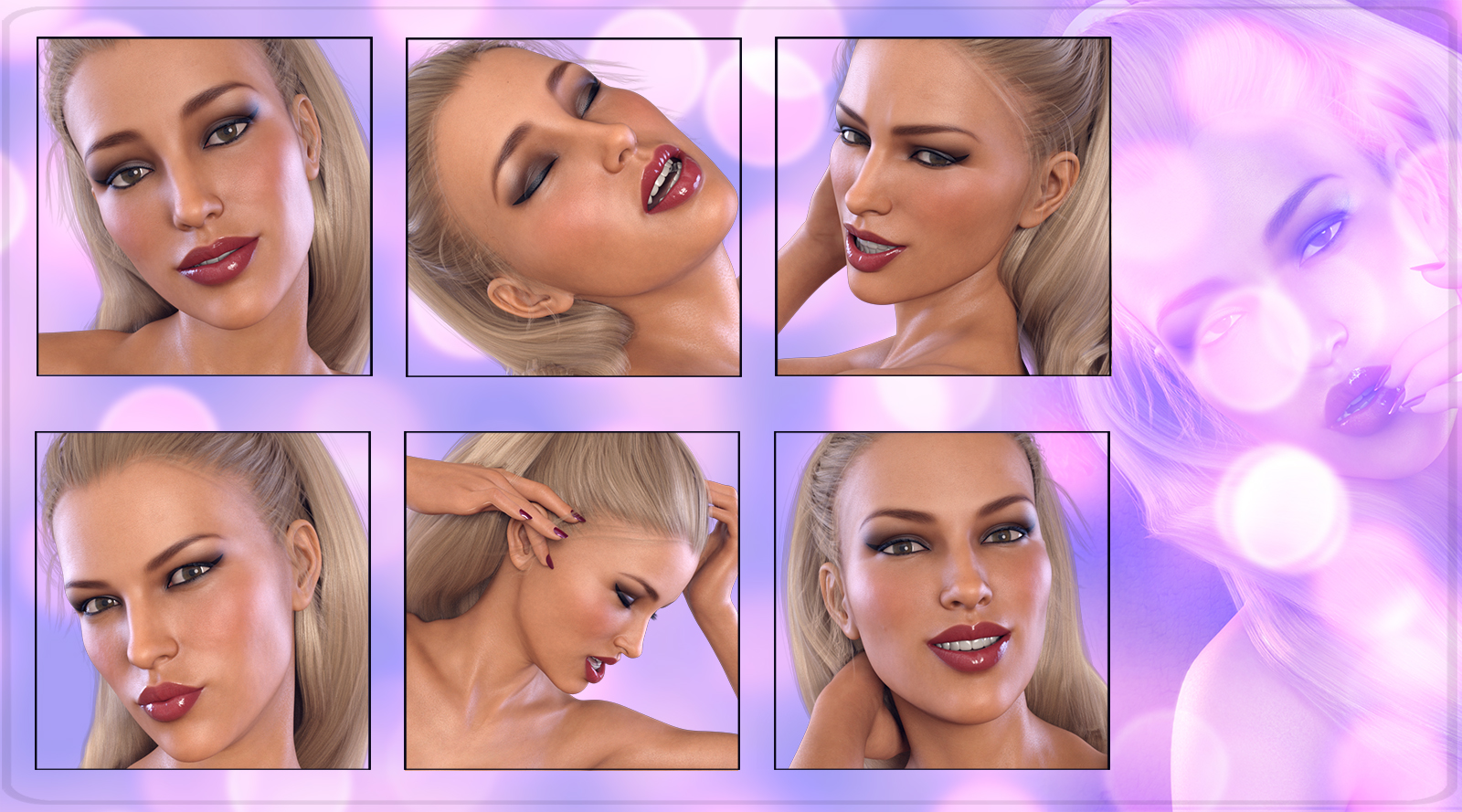 Z Sensual Moments - Morph Dial and One-Click Expressions for Victoria 8 by N/A