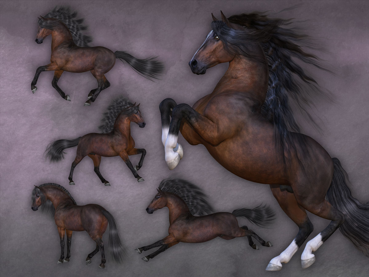 CWRW Pose Pack 1 for HiveWire Horse by N/A