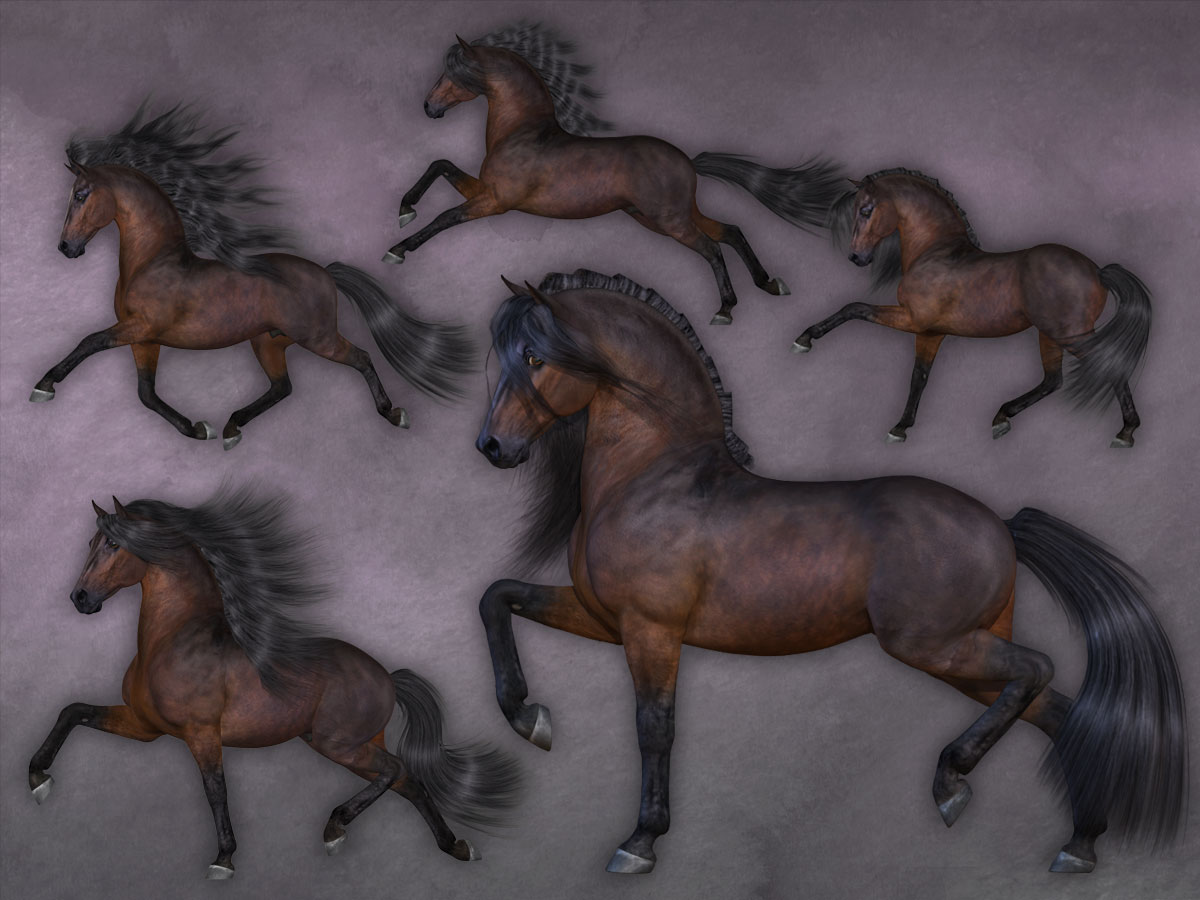 CWRW Pose Pack 1 for HiveWire Horse by N/A