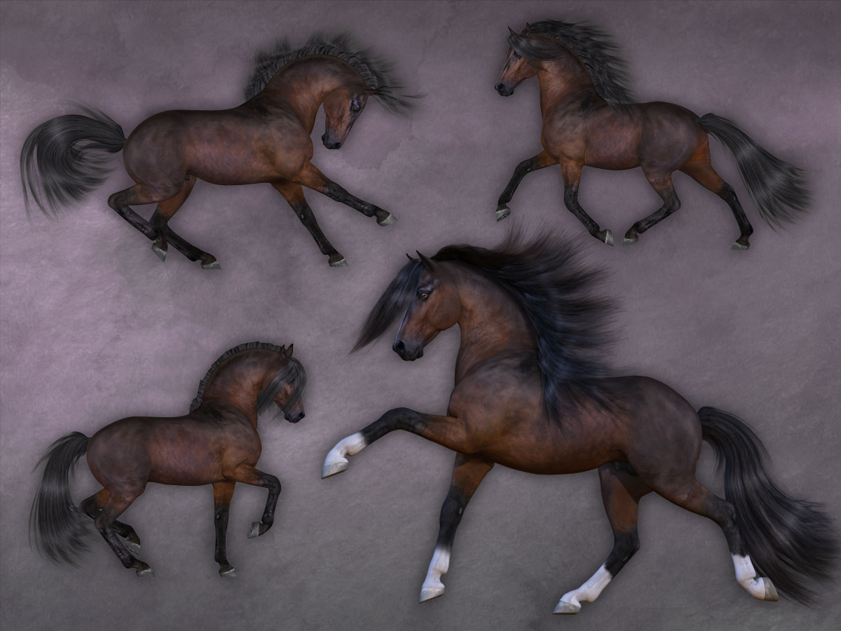 CWRW Pose Pack 1 for HiveWire Horse by N/A