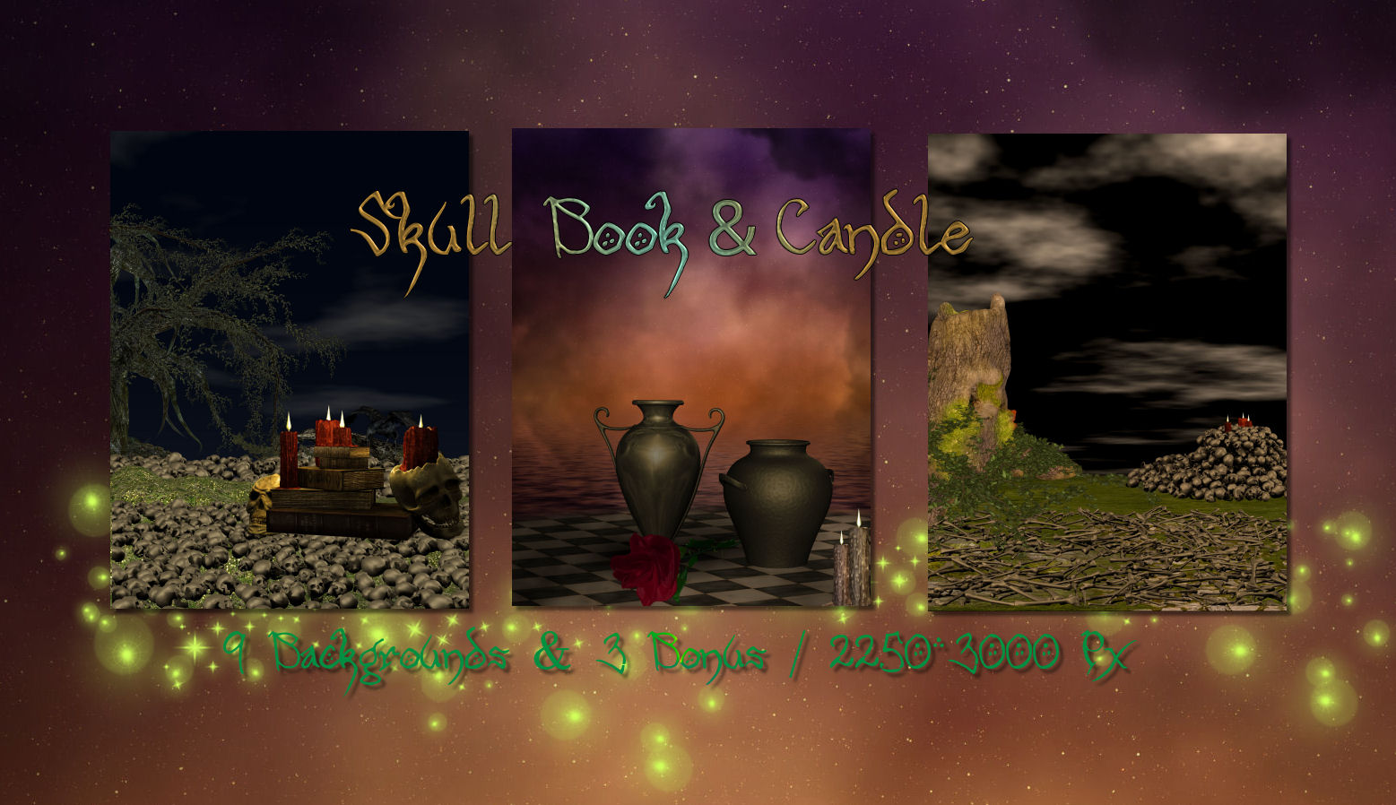 DA-Skull, Book & Candle by N/A
