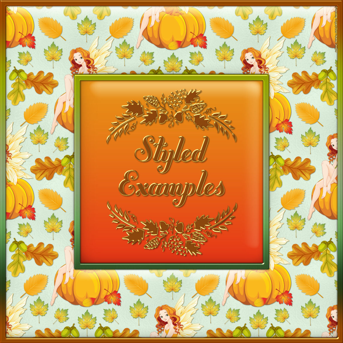 Fall Fairies Seamless Patterns by N/A