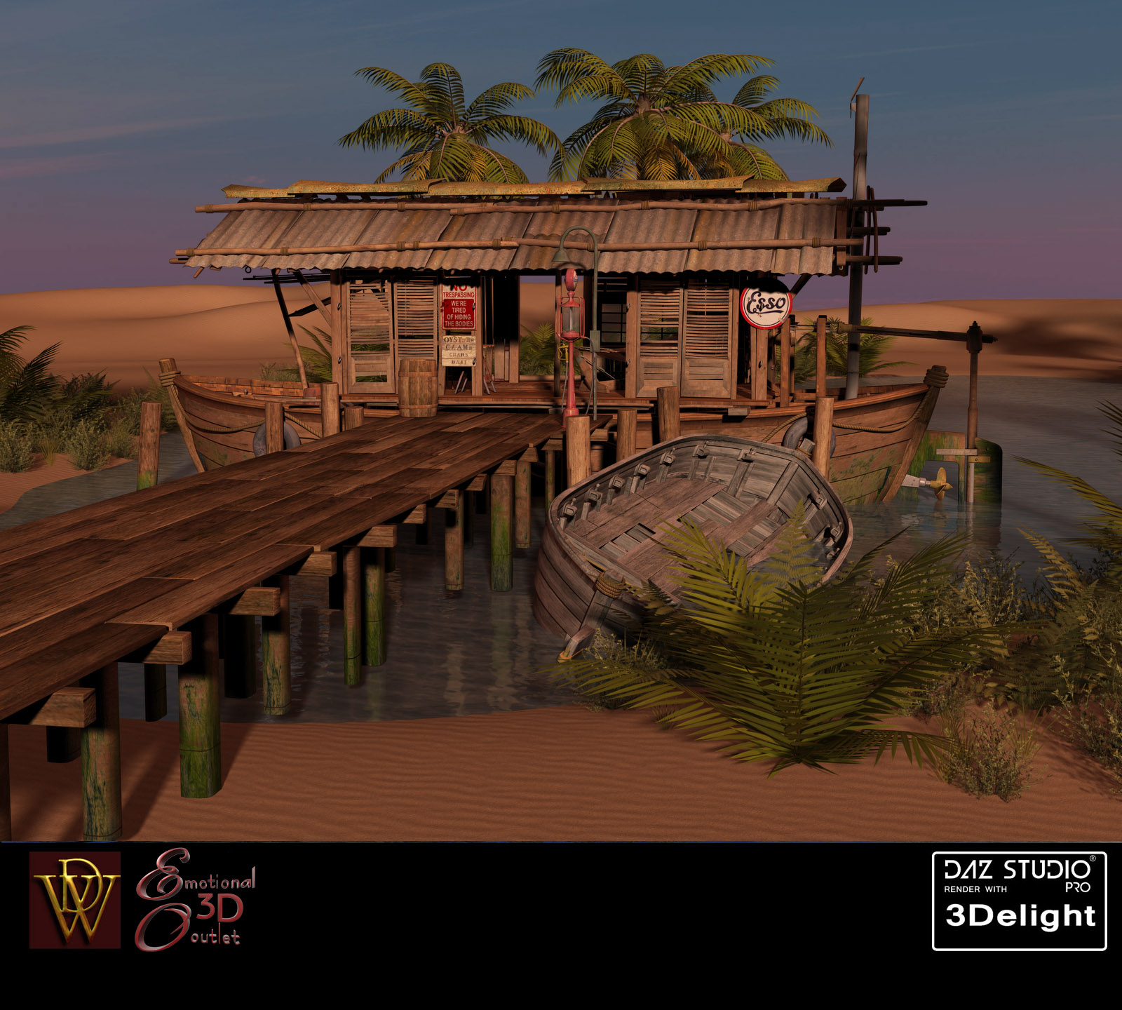 MS17 Swamp Boat for DAZ by N/A