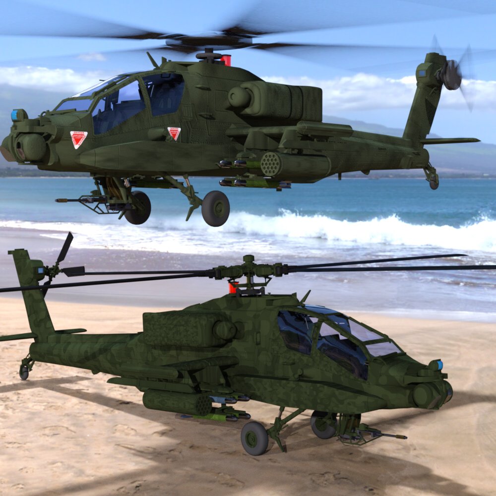 Apache AH-64 Helicopter - for DAZ Studio by N/A