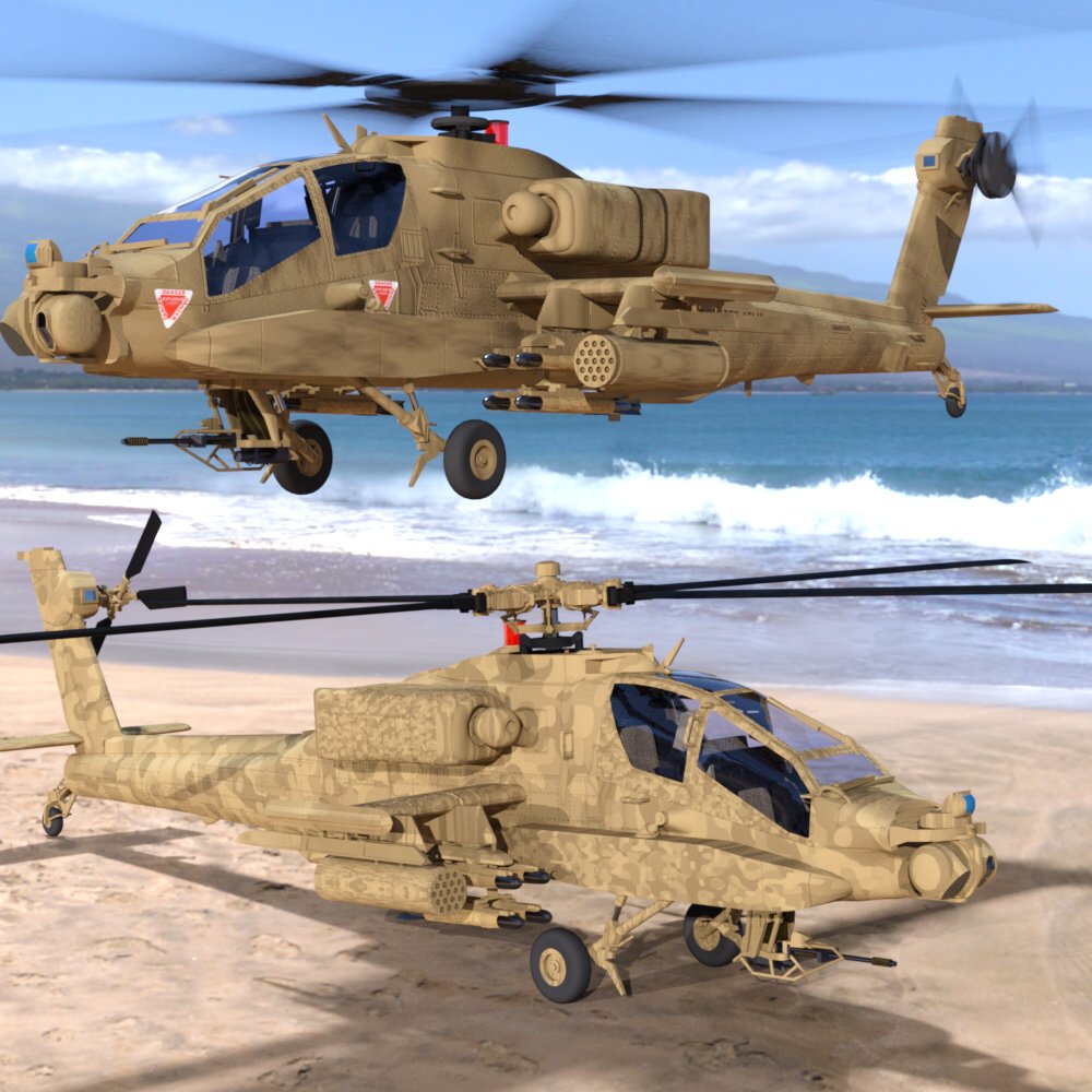 Apache AH-64 Helicopter - for DAZ Studio by N/A