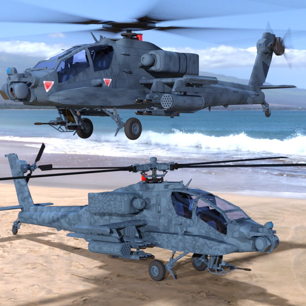 Apache AH-64 Helicopter - for DAZ Studio by N/A