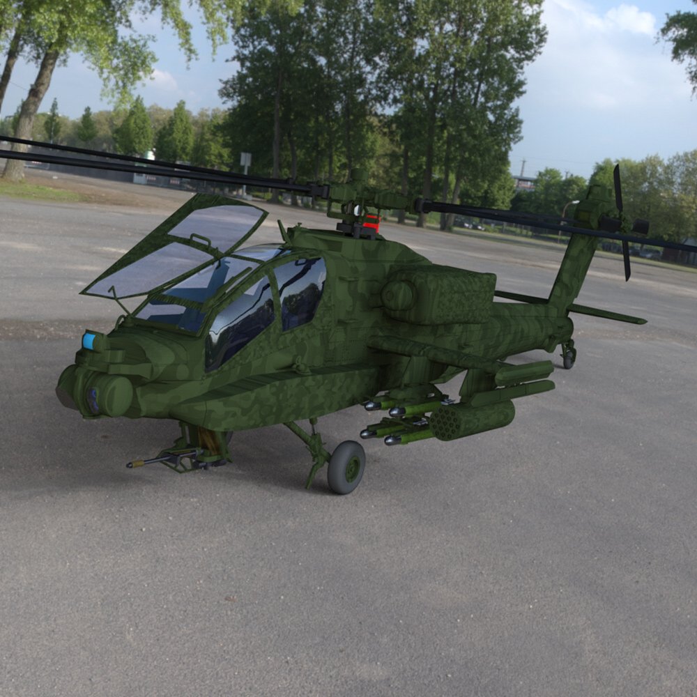 Apache AH-64 Helicopter - for DAZ Studio by N/A