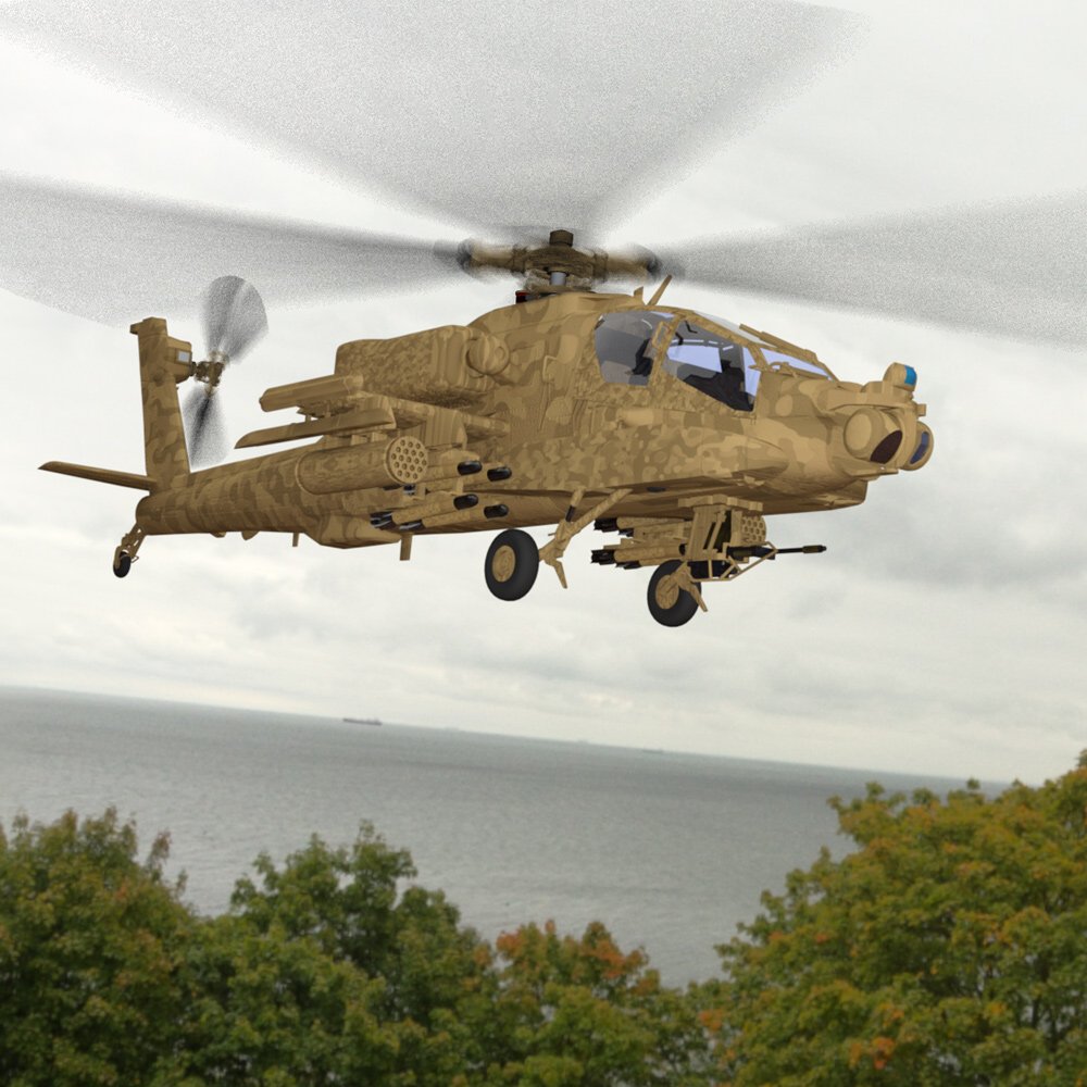 Apache AH-64 Helicopter - for DAZ Studio by N/A