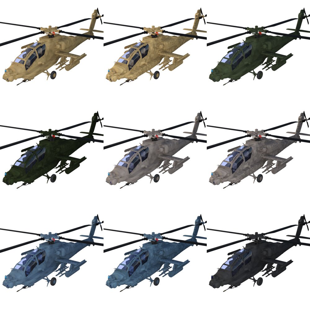 Apache AH-64 Helicopter - for DAZ Studio by N/A